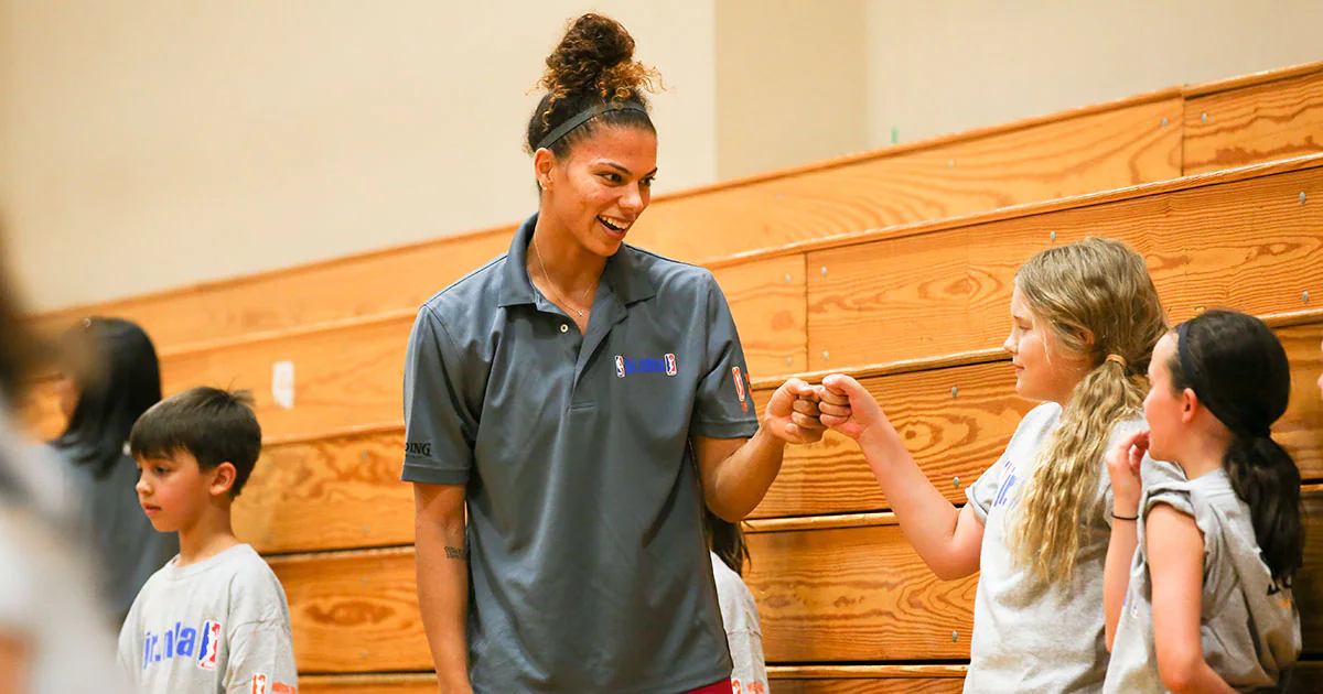 Alysha Clark WNBA Cares  WNBA.Com 